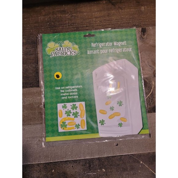 Saint Patrick's fridge magnet clover coin shoe horse decor - Picture 1 of 3